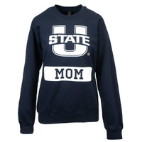 U-State Mom Navy Crewneck Sweatshirt
